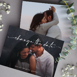 Reserve A Data Elegante Alterar a data CÓDIGO QR de várias fotos