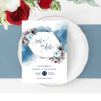 Elegante Blue Celestial Blooms, qualquer evento