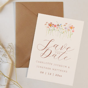 Reserve A Data Elegante Boho Bege Foto Casamento de Flores Silves