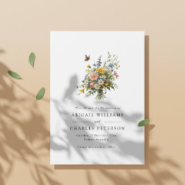 Reserve A Data Elegante Boho Wildflower Bloom Salvar a data