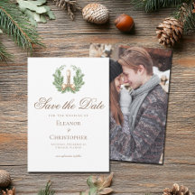 Elegante Casal de Velas de Natal Foto no Verso