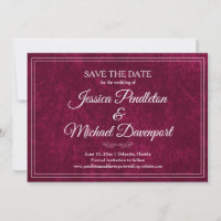 Elegante Clássico Save the Date de Noiva com Bagaç