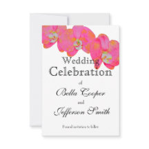 elegante cor d'água rosa Orquídea floral de pintur