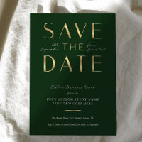 Elegante Evento Empresarial Verde & Dourado Corpor