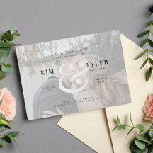 Elegante falso vélin de foto personalizado para ca
