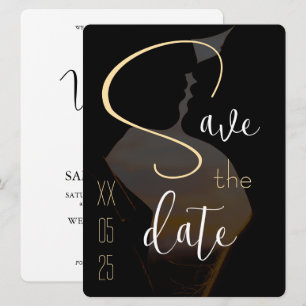 Reserve A Data Elegante Flat Save The Date Card