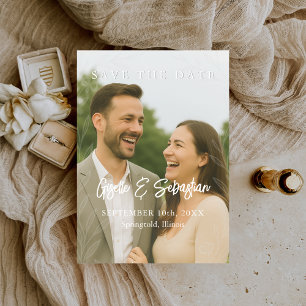 Reserve A Data Elegante Foto Botânica Roteiro Romântico