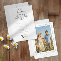 Elegante Foto de Casamento Minimalista com Aquarel
