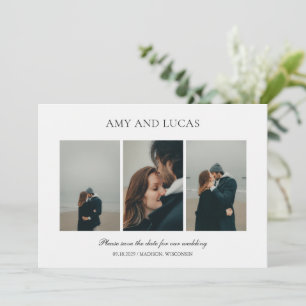 Reserve A Data Elegante Foto Simples Casamento