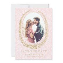 Elegante Laurel Wreath | Foto rosa Damask