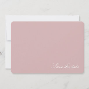 Reserve A Data Elegante Minimalista Rosa Escuro Salve a data