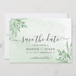 Reserve A Data Elegante Moody Eucalyptus Deixa Casamento Verde