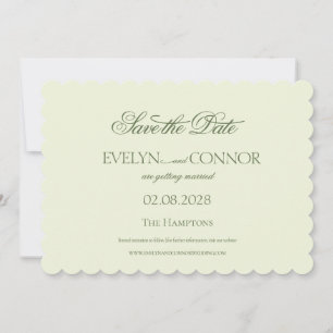 Reserve A Data Elegante Rococo Casamento Salvar Data