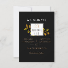 Reserve A Data Elegante Rosa De Chic Monograma Preto Salvar A Dat