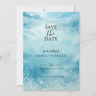 Reserve A Data Elegante Roteiro Submarino Salve o Dia Aquarela