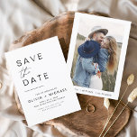 Reserve A Data Elegante Salve a data e minimalista de fotos<br><div class="desc">Cartões salve a data Elegantes de casamento que têm uma foto na frente. Os Cartões salve a data contêm uma moderna tipografia cursiva escrita escrita escrita escrita escrita escrita escrita escrita que é elegante,  simples e moderna a ser usada depois da simples celebração do dia de casamento minimalista.</div>