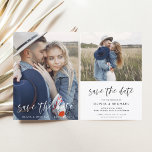Reserve A Data Elegante Salve a data Foto de casamento manuscrita<br><div class="desc">Casamento Salve os Cartões de Data que têm uma foto na frente e atrás. Os Cartões salve a data de outono manuscrito, outono, verão, Primavera de inverno contêm uma tipografia cursiva moderna, escrita à mão, que é elegante, simples e moderna de usar depois de você celebrar o dia de casamento...</div>
