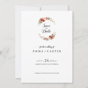 Reserve A Data Elegante Script Salve a Data com Rosa Pastel