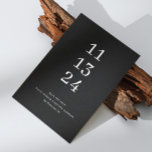 Reserve A Data Elegante simples casamento moderno minimalista pre<br><div class="desc">Elegante simples casamento moderno minimalista preto Salve a data. Por favor,  entre em contato se precisar de itens adicionais.</div>