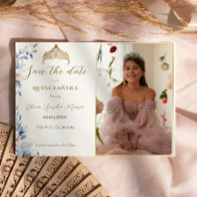 Elegante Tiara Quinceañera Foto Salve a data
