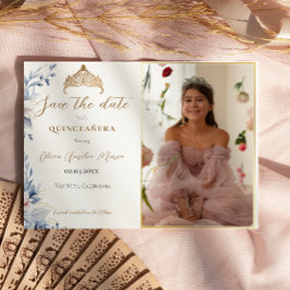 Reserve A Data Elegante Tiara Quinceañera Foto Salve a data