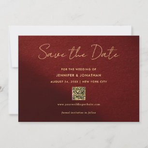 Reserve A Data Elegante Tipografia em Ouro Script Save The Date