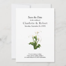 Elegante White Calla Lily