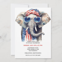 Elephant Patriótico 4 De Julho