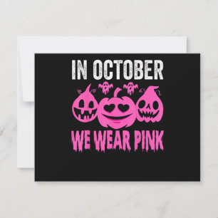 Reserve A Data Em outubro, Vestimos O Pink Breu Cancer Pumpkin Ha