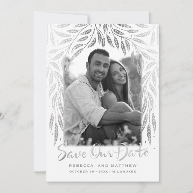 Reserve A Data Em Willows 3 Foto Salvar a Data (Frente)