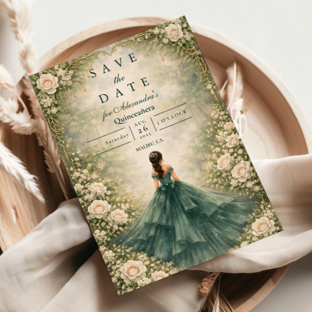 Reserve A Data Emerald Garden Rose Quinceañera (Criador carregado)