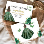Reserve A Data Emerald Green Princess Quinceañera Salve a Data<br><div class="desc">Anuncie seu dia especial com uma encantadora princesa verde esmeralda Quinceañera Salve o convite de data. Apresentando uma paleta verde esmeralda regal e detalhes elegantes, este convite dá o tom para uma celebração real. Adorado com delicados ajustados de sotaque para uma princesa, ele captura perfeitamente a magia de sua próxima...</div>