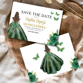 Reserve A Data Emerald Green Princess Quinceañera Salve a Data
