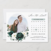 Emerald Greenery Eucalyptus Calendário Floral Bran