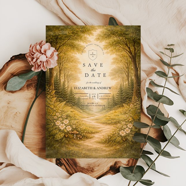 Reserve A Data Enchanted Forest Path Wedding (Criador carregado)