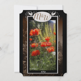 Reserve A Data Enchimentos de Chá de Flor de Preenchimento Vermel