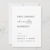 Engraçado Manuscrito Minimalista Livre Bebidas Sal