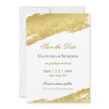 Escova dourada derrame elegante casamento moderno