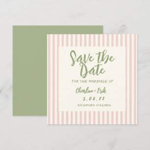 Reserve A Data Escrita à mão pastel Retro Casamento Salve A Data