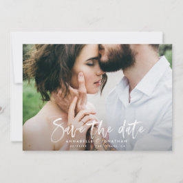 Reserve A Data Escrita aquosa moderna tipografia simples