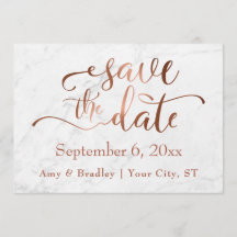 Escrito em Cobre e Casamento em Marmoto Branco Sal