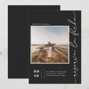 Reserve A Data Espanhol Boho Moderno do Deserto Foto Quadrada
