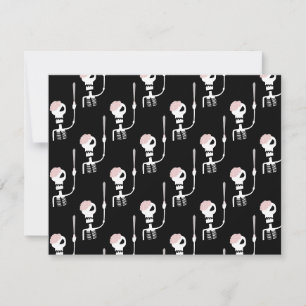 Reserve A Data esqueleto de Halloween com uma espada