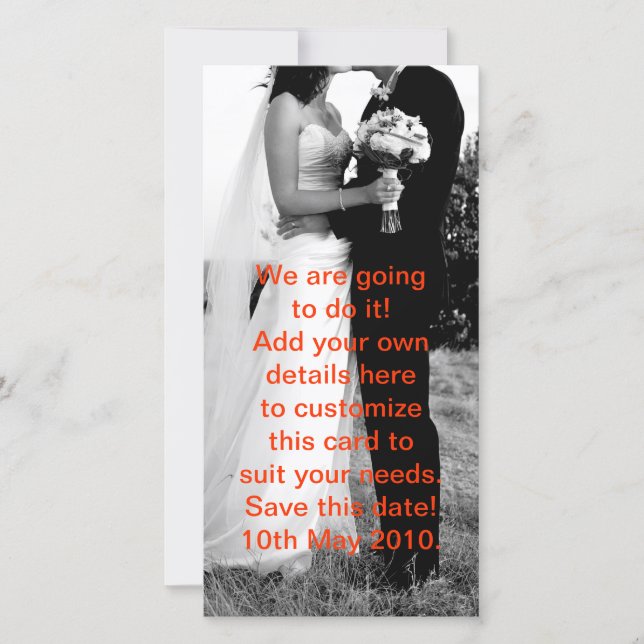 Reserve A Data Estamos apaixonados! (Frente)