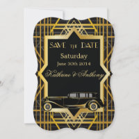 Estilo Gatsby de 2000 itinerantes Salve a Data