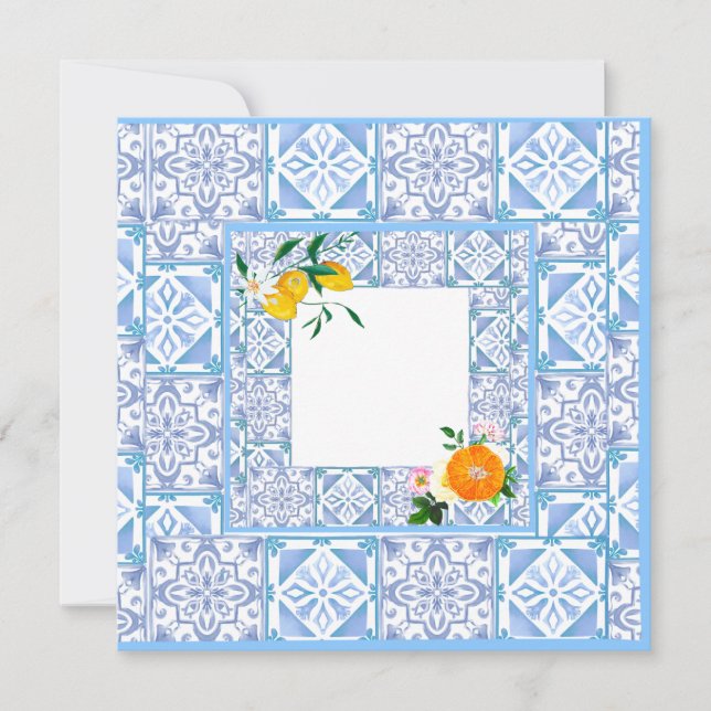 Reserve A Data estilo mediterrânico,limão,estilo Amalfi, (Frente)