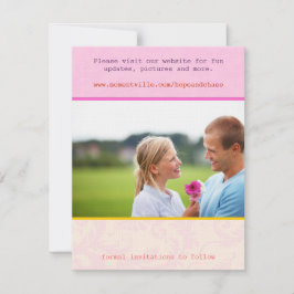 Reserve A Data Estilo Poster Whimsical Foto Casamento Salve a Dat