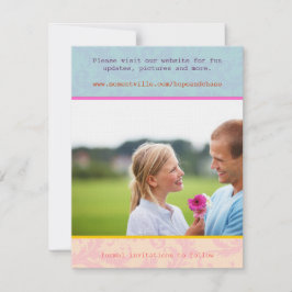 Reserve A Data Estilo Poster Whimsical Foto Casamento Salve a Dat