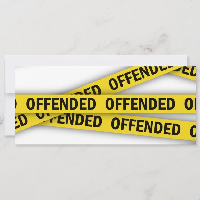 Reserve A Data Estou ofendido que a fita policial não atravesse (Frente)