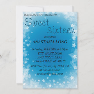 Reserve A Data Estrela Azul Moderna e Elegante